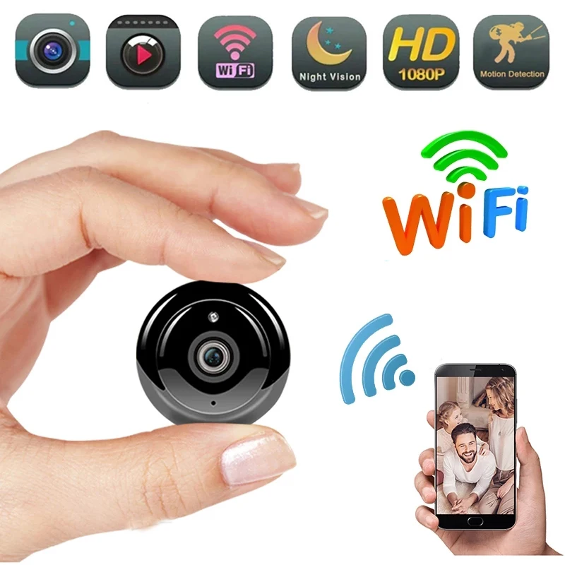 

1080P HD Wifi Mini Camera IR Night Vision WIFI Micro Camcorder Home Security Surveillance WiFi Baby Monitor Camera