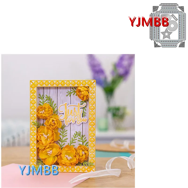 

YJMBB 2022 New Rectangular Photo Frame Frame #2 Metal Cutting Dies Scrapbook Album Paper DIY Card Craft Embossing Die Cutting