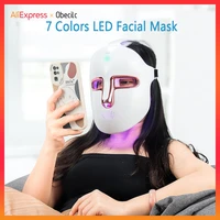 wireless 7 colors led mask photon light therapy beauty mask usb charge led mask skin rejuvenation anti ance wrinkle removal