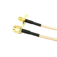 wifi antenna extension cabl rp sma female jack 4 hole panel to rp sma male inner hole pigtail adapter rg316 rp sma cable wire