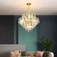 villa living room chandeliers postmodern simple light luxury crystal lamp creative bedroom decorative dining room fixture lustre
