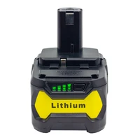 for ryobi 18650 lithium battery with bms charger 18v 7000mah bpl1820 p108 p109 p106 p105 p104 p103 rb18l50 rb18l4 chargeable