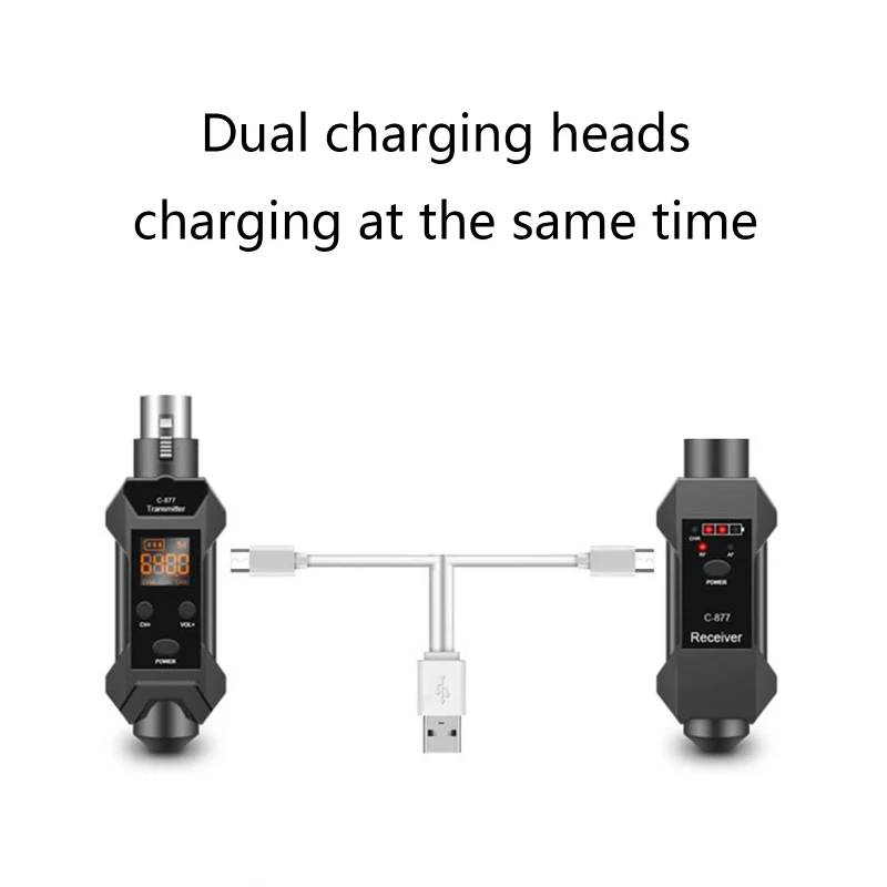 Беспроводная система для микрофона внешний и приемник динамического адаптер с