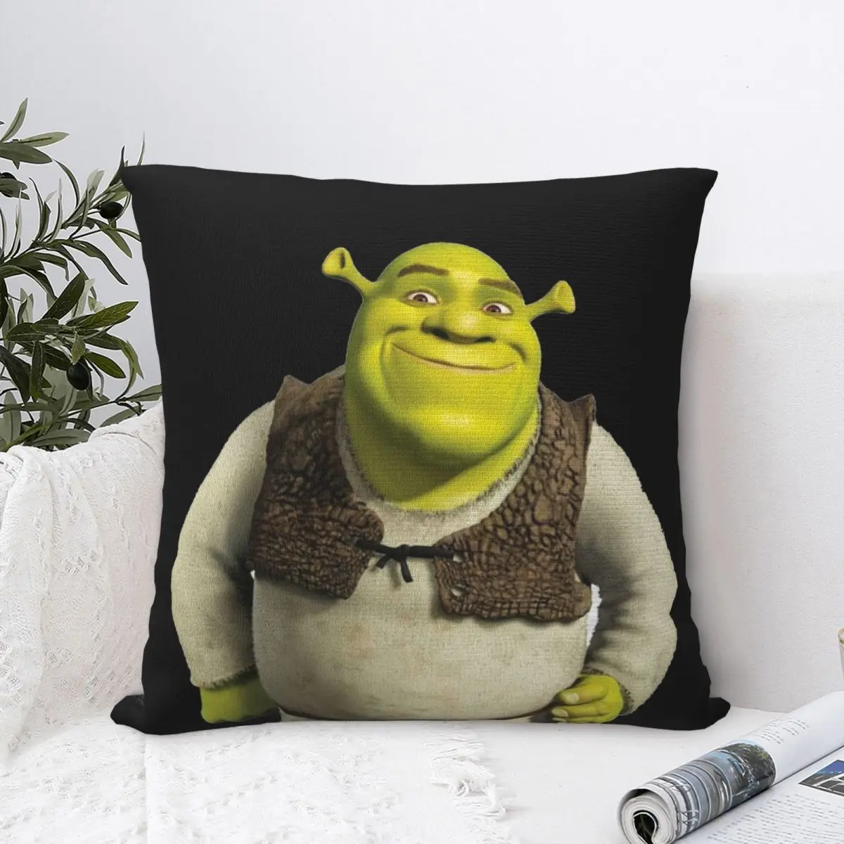 

Shrek Pillowcase Pillow Case Cushion Cover Home Sofa Car Decorative Throw Pillow Pillowcases Square Anime