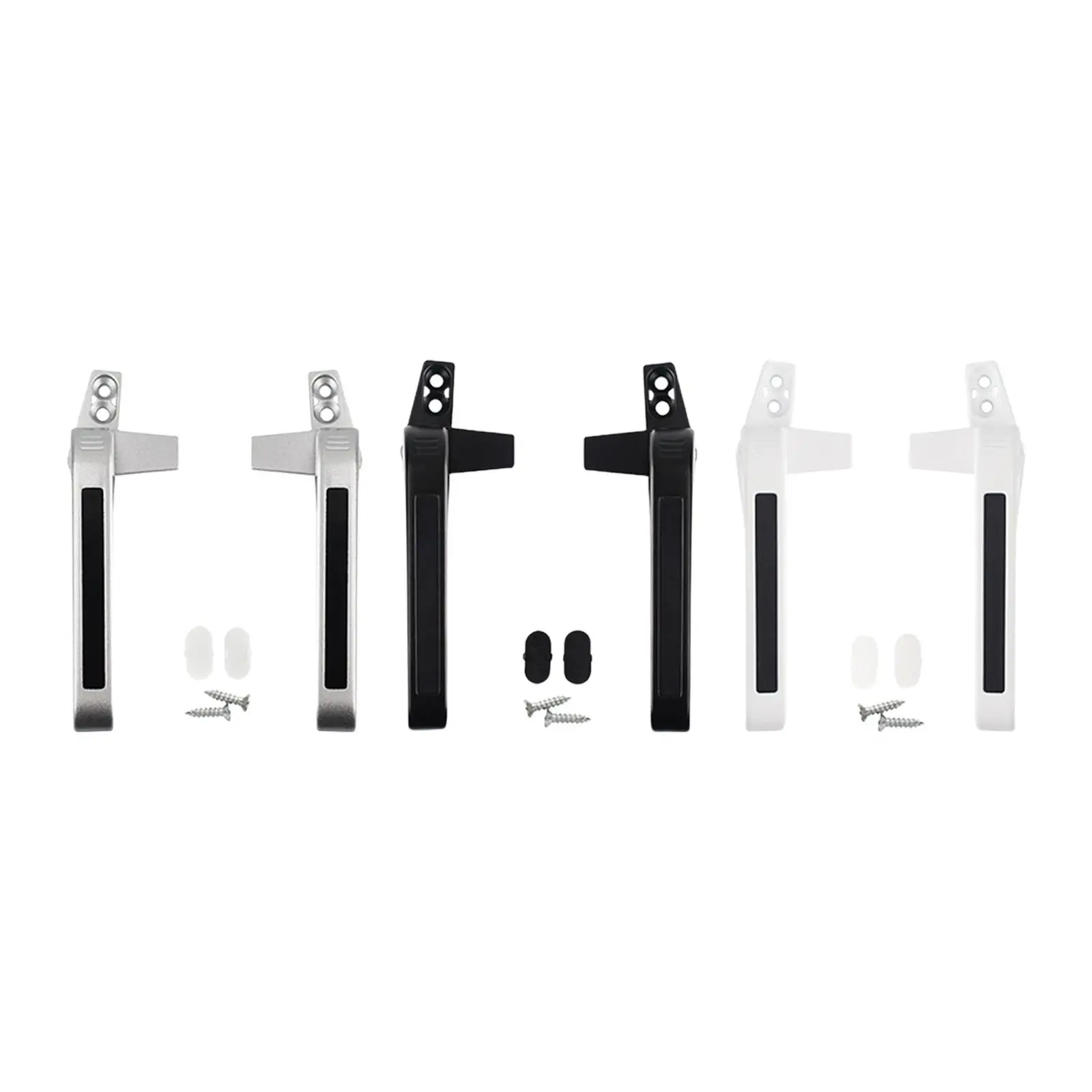 

2 Pieces Zinc Alloy Window Handle Locking Accessories Left Right Hand Replacement Supplies for Vent Window Double Glazing Door