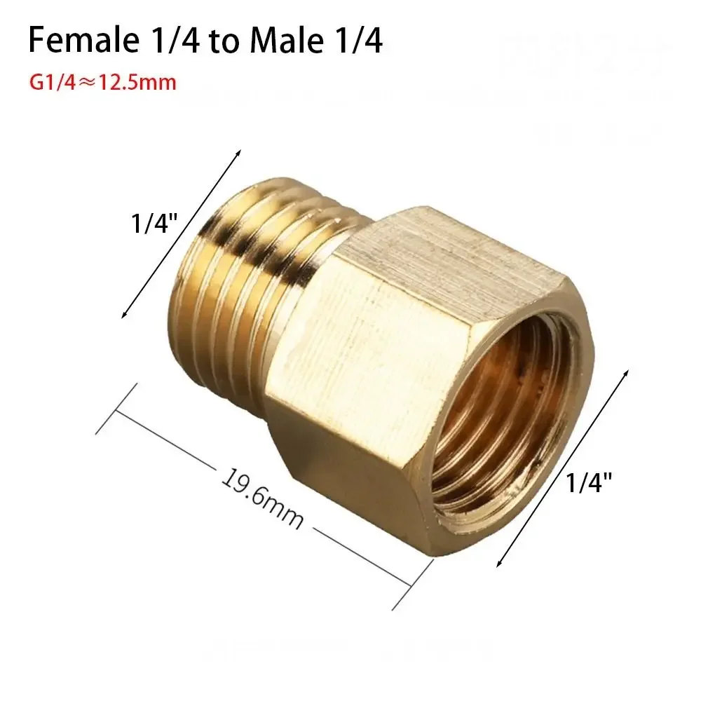 

Латунь 1/8 1/4 3/8 1/2 3/4 с внутренней и наружной резьбой, шестигранная втулка, соединители-редукторы, медная труба, газовый адаптер, соединитель