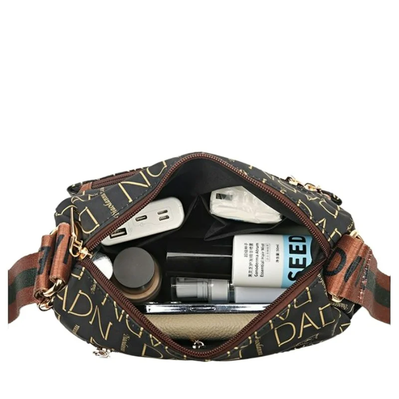 European American leisure canvas large-capacity messenger bag one-shoulder bag Oxford cloth backpack cashier bag middle-aged