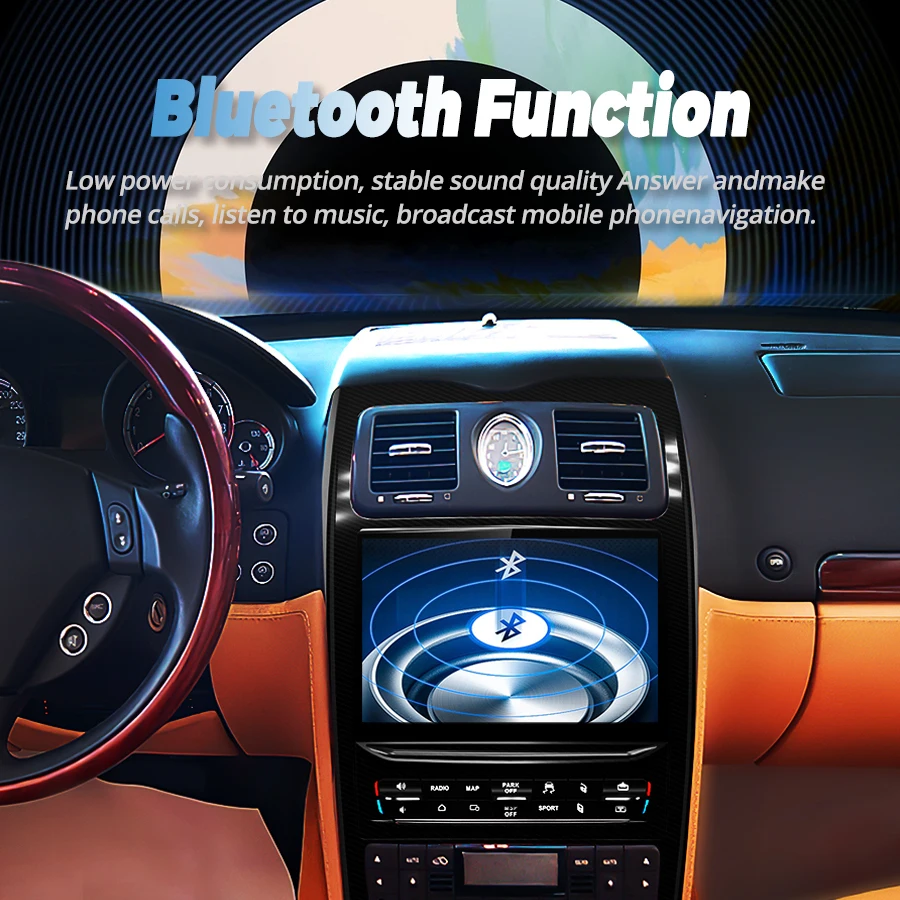 10 26 &quot Qualcomm для Maserati Quattroporte 2004-2012 Android 13 автомобильный радиоприемник