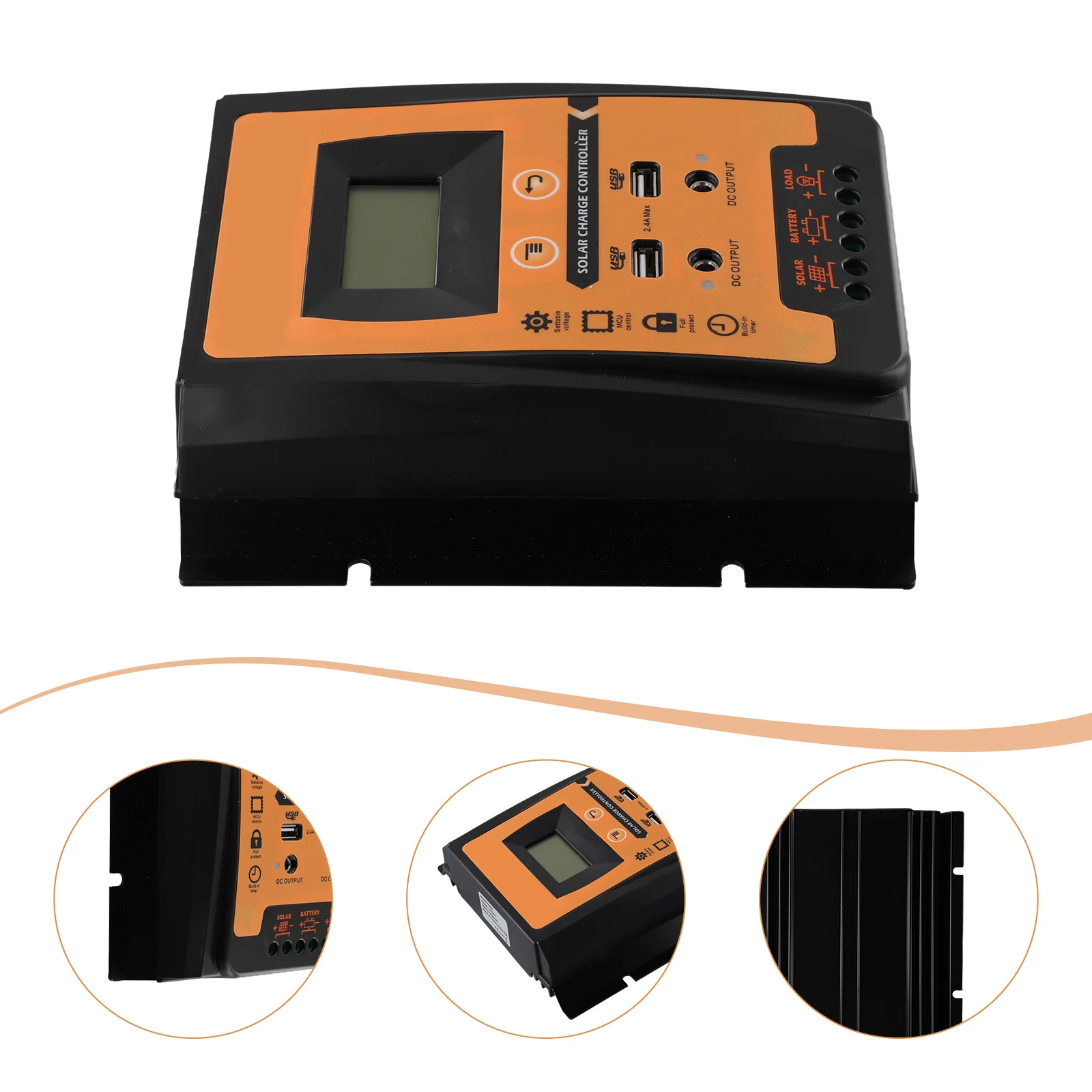 ШИМ-контроллер заряда солнечной панели регулятор батареи 12/24 В постоянного тока