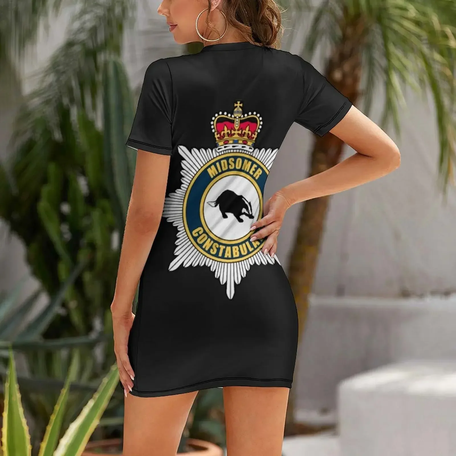 Фото Платье с короткими рукавами Midsomer Constabulary, летнее платье 2026 года, женские платья, роскошные женские вечерние платья, женская одежда №2