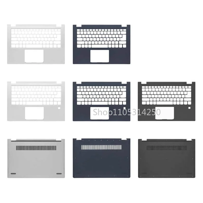 Фото Верхняя крышка корпуса для Lenovo IdeaPad FLEX-14IWL C340-14 C340-14IWL C340-14API C340-14IML, подставка для рук, нижняя крышка корпуса, шарнир. №1