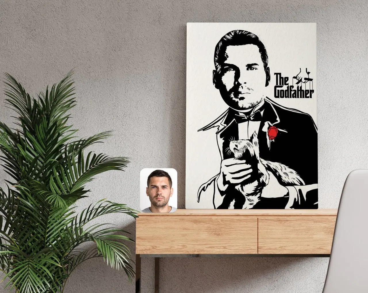 

Индивидуальный дизайн парусины крестного отца, парусины 50x70 см-2, специальный дизайн, подарок для друзей и влюбленных, Красивые воспоминания...