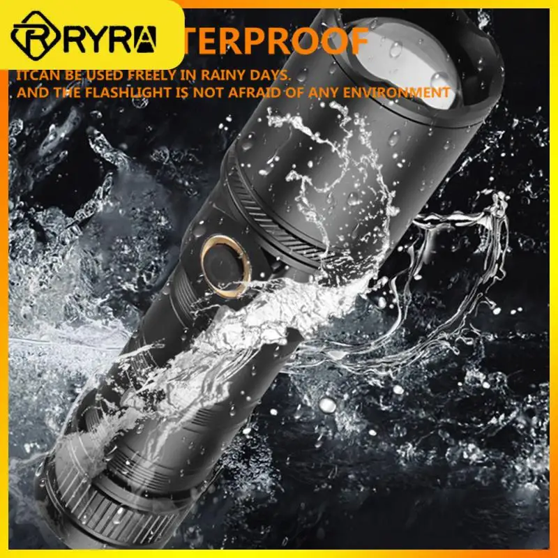 Waterproof For Daily Use Night Light Made Of High-quality Aluminum Alloy Hard Rechargeable Zoom Remote Flashlight Durable