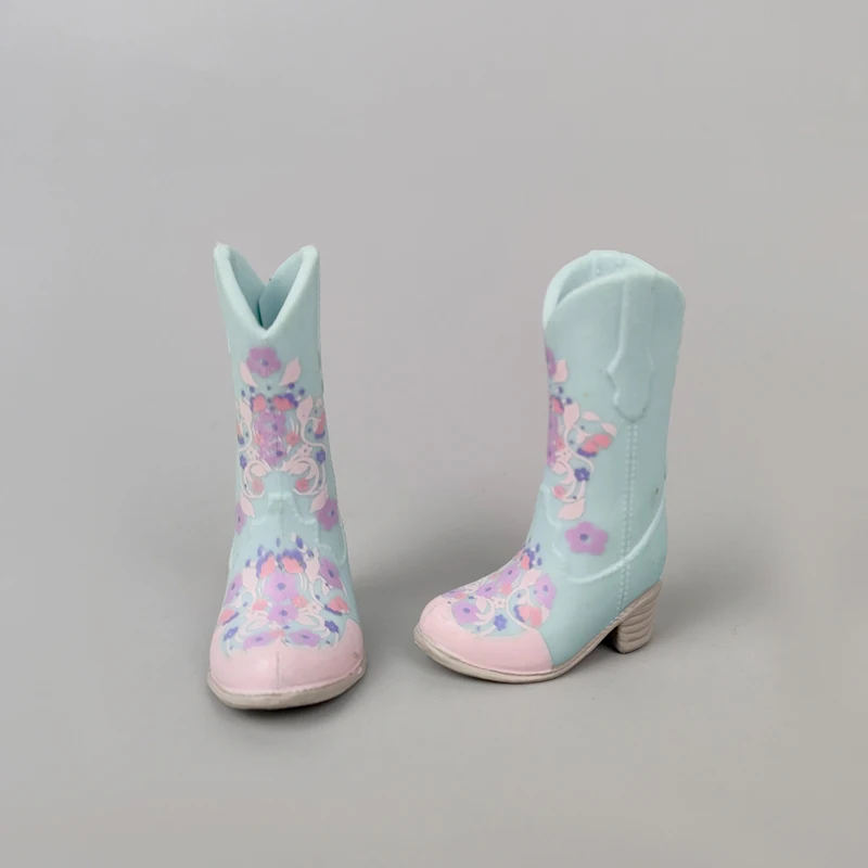 Фото Красочные модные кукольные ботинки для кукол Monster High, высокие ботинки, обувь на каблуке, аксессуары для кукол 1/6, ботинки для демонов, куклы-м... №2