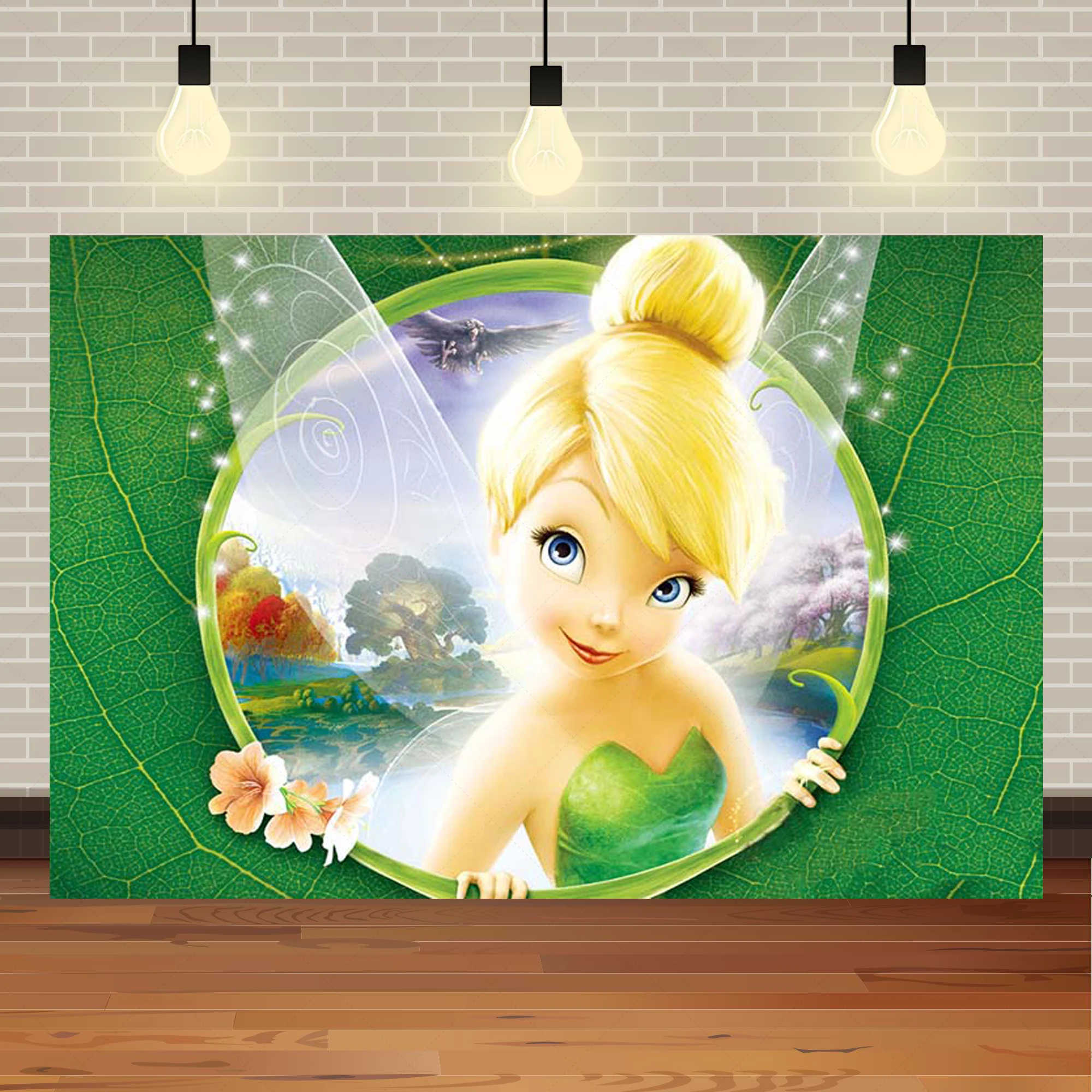 Фон для студийной фотосъемки с изображением Тинкера колокольчика Феи девушки на