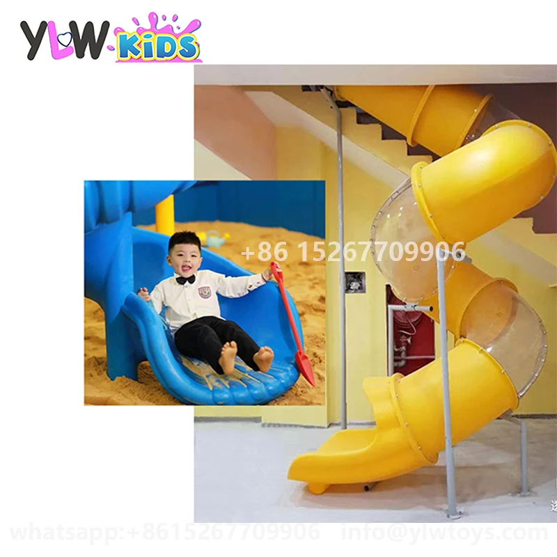 

YLWCNN, бассейн с шарами, горка, игровая площадка, садовый слайд, пластиковая трубка, горка для парка, водная спиральная горка, игровое оборудование, изготовленное на заказ