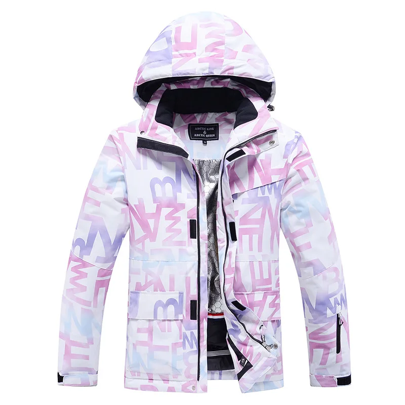 New Waterproof Snow Jacket for Women Men Winter Thermal Windproof Breathable Ski Jacket Hooded Ski Clothes Snowboard Custumes