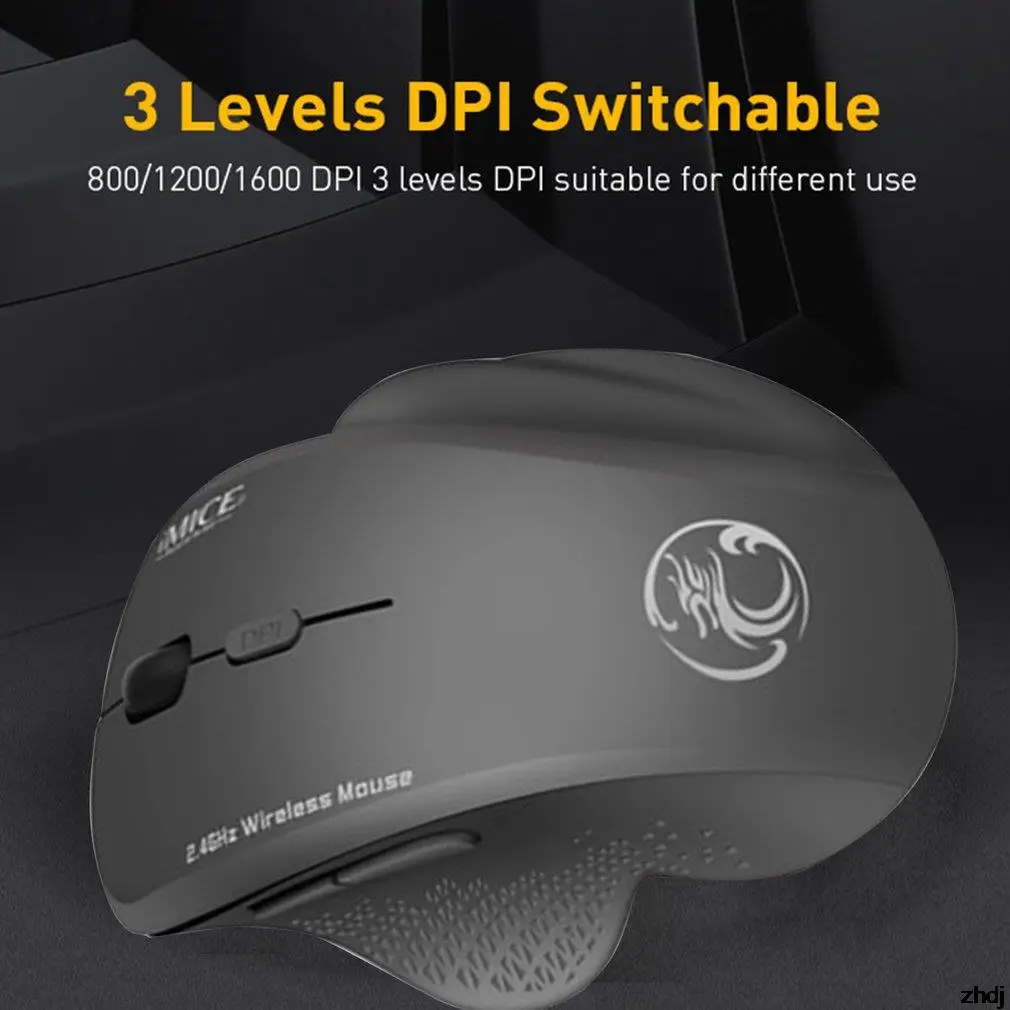 

Ergonomic Mouse Wireless Mouse Computer Mouse For PC Laptop 2.4Ghz USB Mini Mause 1600 DPI 6 buttons Optical Mice