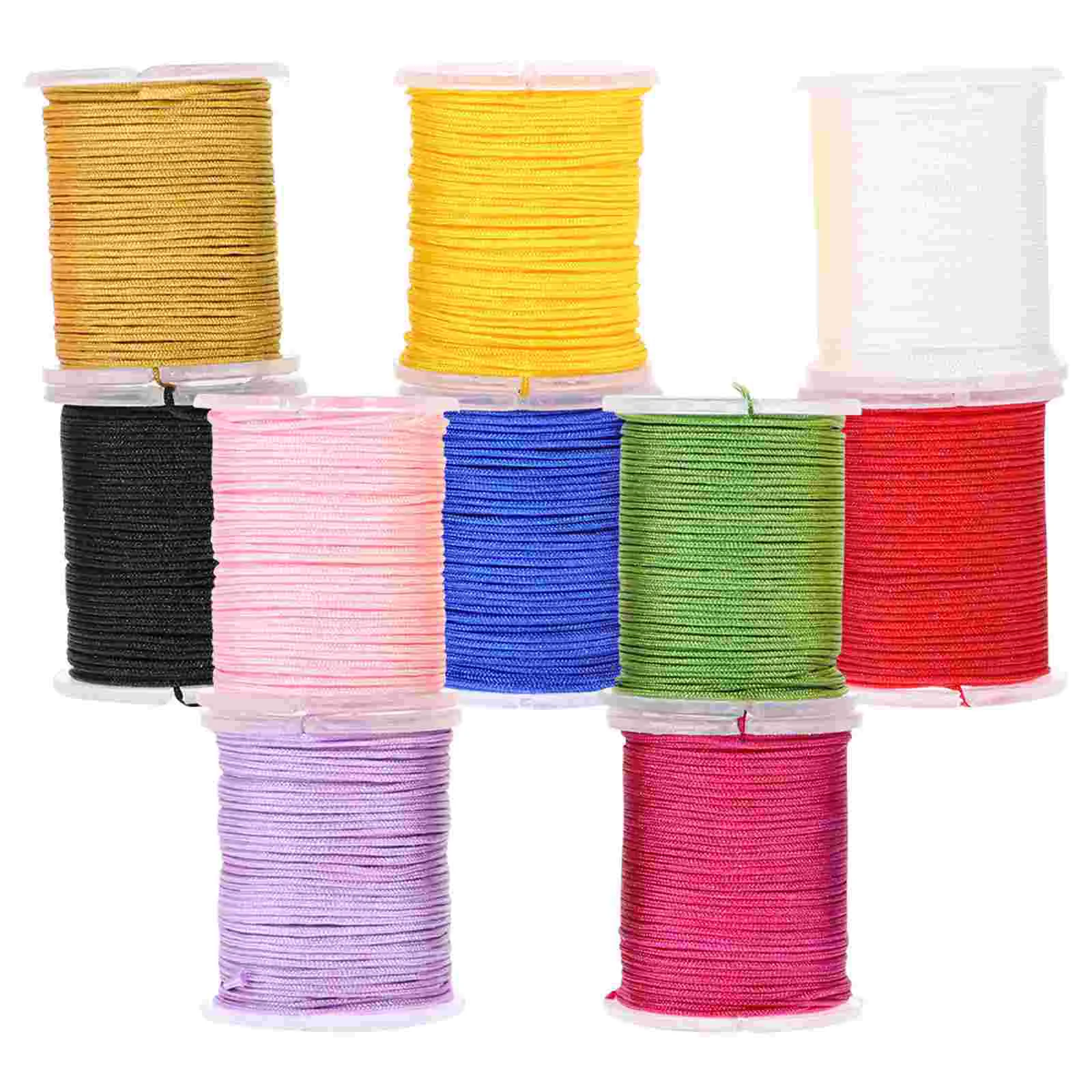 

Cord Jewelrybracelet Making Nylon Thread Beading Bracelets String 8Mm Knitting Chinese Knotting Hand Rolls Knot Macrame Craft