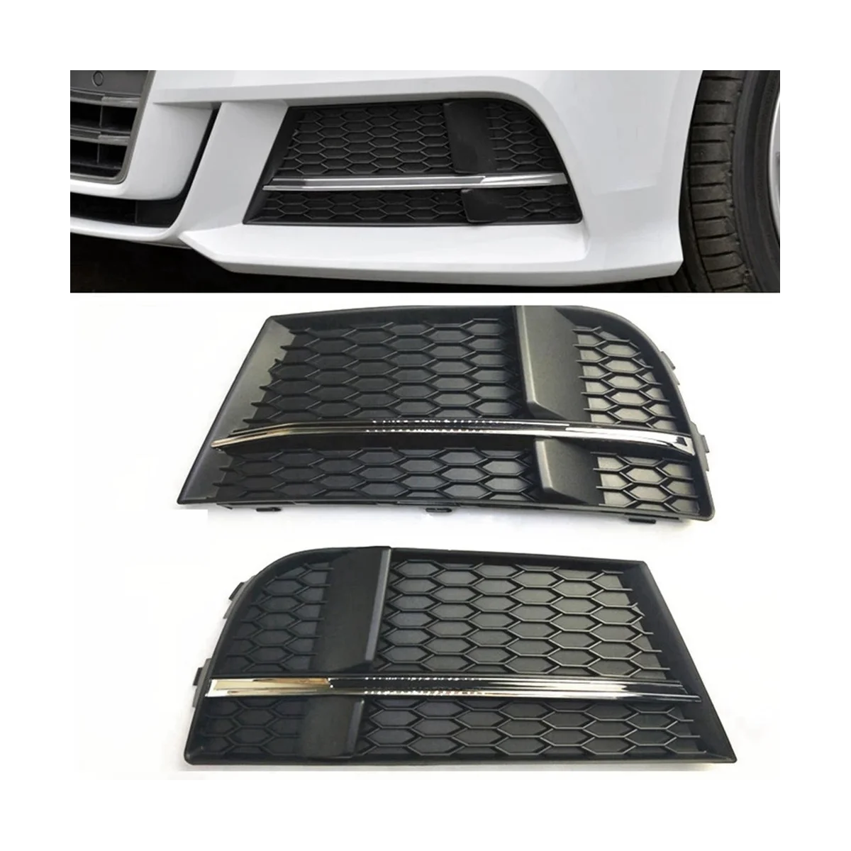 Чехол для противотуманной фары радиатор Audi A3 S3 2017-2019