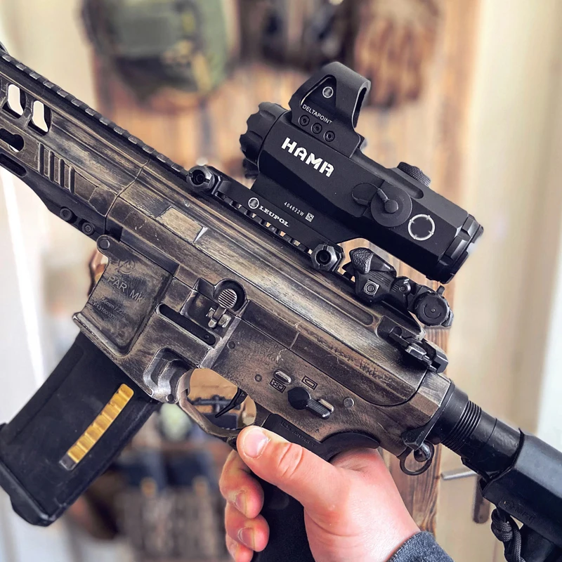 

Tactical Rifle Red Dot Scope Airsoft Red Illuminated Magnifier Long-range Rifle Scope Suitable for Hunting Airsoft