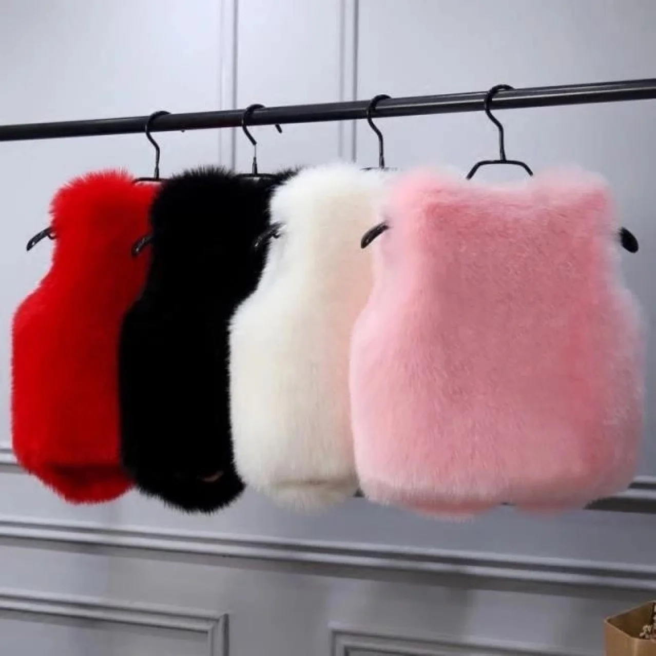 2022 children's fur vest autumn winter warm fur vest boys and girls winter fox hair Korean version