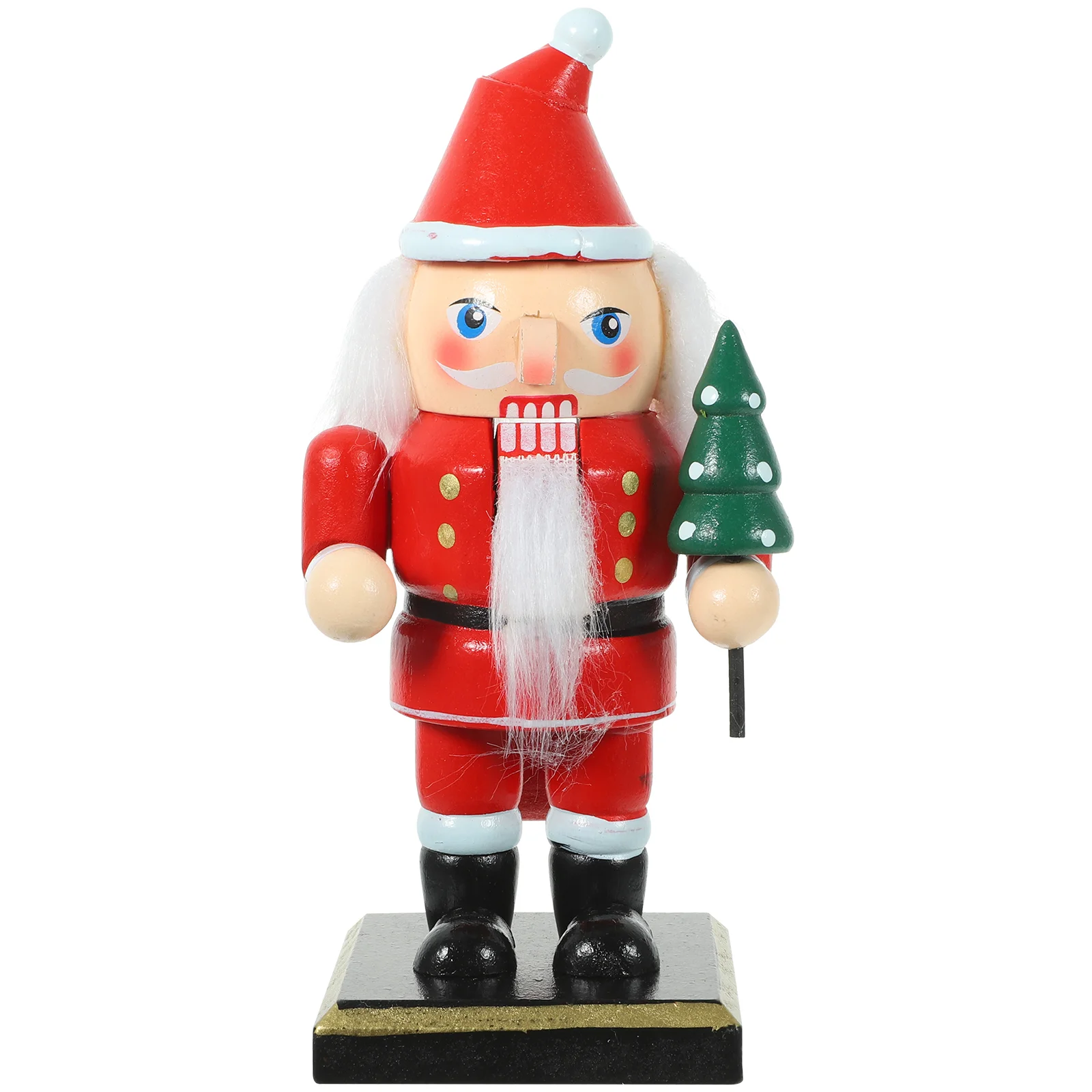 

Christmas Nutcracker Crafts Ornament Xmas Party Favor Gift Santa Puppet Claus Nutcrackers Wood Table Desktop