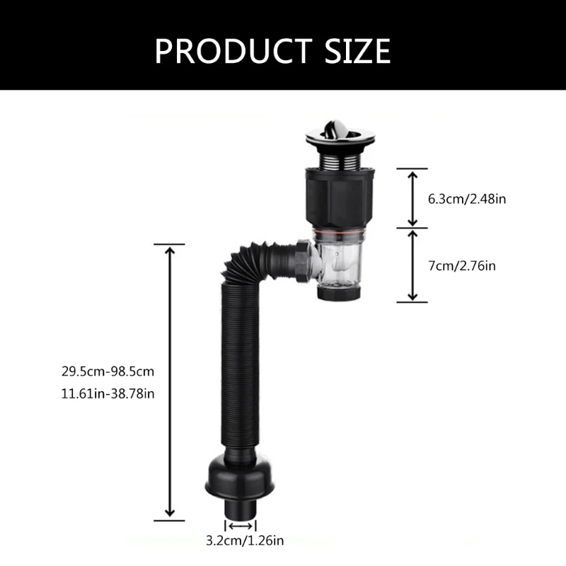 Сливная труба для кухонной раковины гибкий эластичный фильтр дезодоранта
