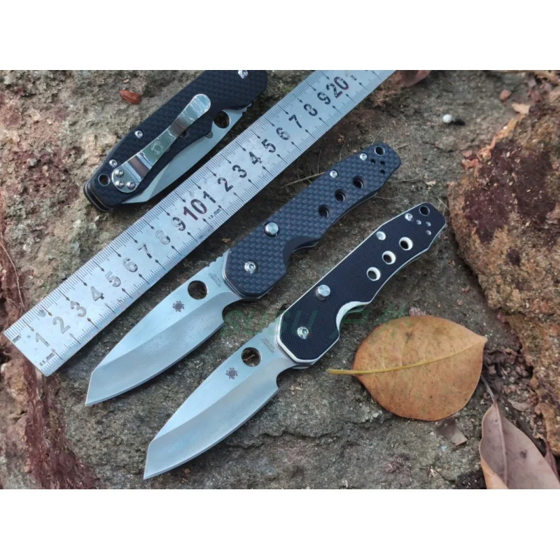 

OEM Spider C240 Folding Knife M4 Blade Titanium Alloy Carbon Fiber Handle Ceramic Bearing Knife