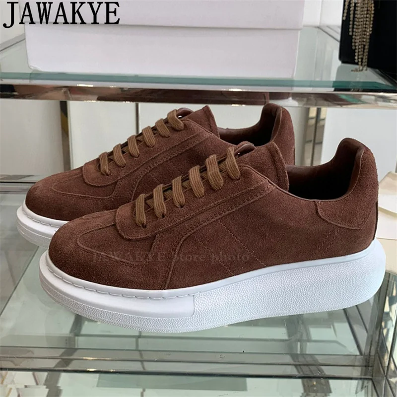 Классические Лидер продаж кроссовки на толстой подошве со шнуровкой женские с