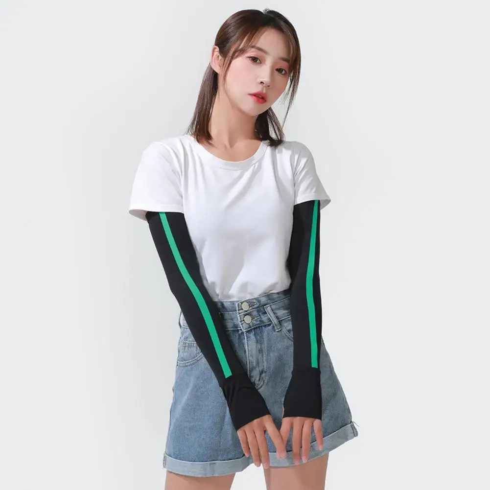 

5 Colors 1 Pair Practical Breathable Arm Protection Sleeves Lightweight Arm Protection Sleeves Fine Weaving for Outdoor