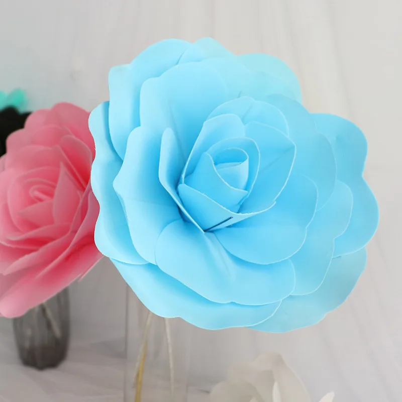 

PE Large Artificial Rose Wedding Flower Wall Decoration Window Window Background Layout