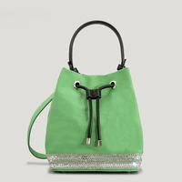sequin casual shoulder crossbody bag for women drawstring bucket bags luxury designer handbags womens bag 2022 trend purses