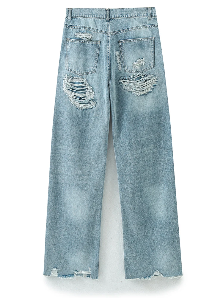 Джинсы KAOPU ZA женские рваные с пятью карманами винтажные брюки из денима