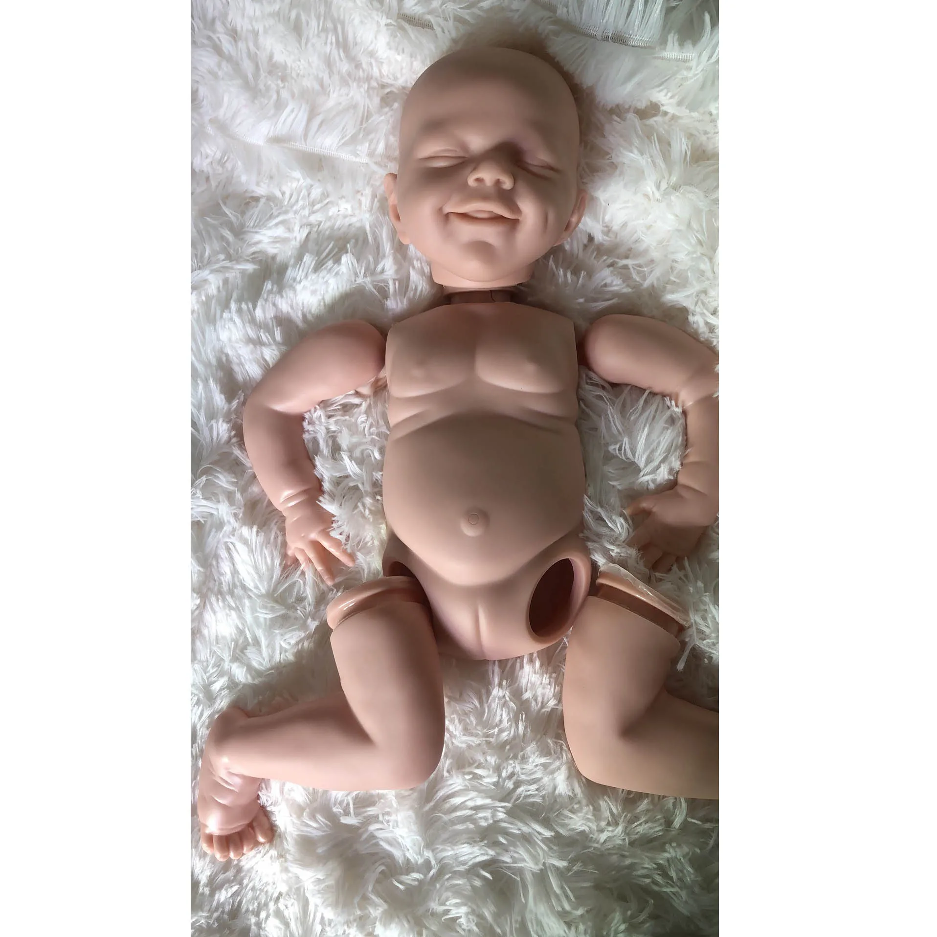 

Reborn Kit 17 Inches Little April Reborn Baby Vinyl Kit Unpainted Unfinished Doll Parts DIY Blank Reborn Vinyl Doll Kit