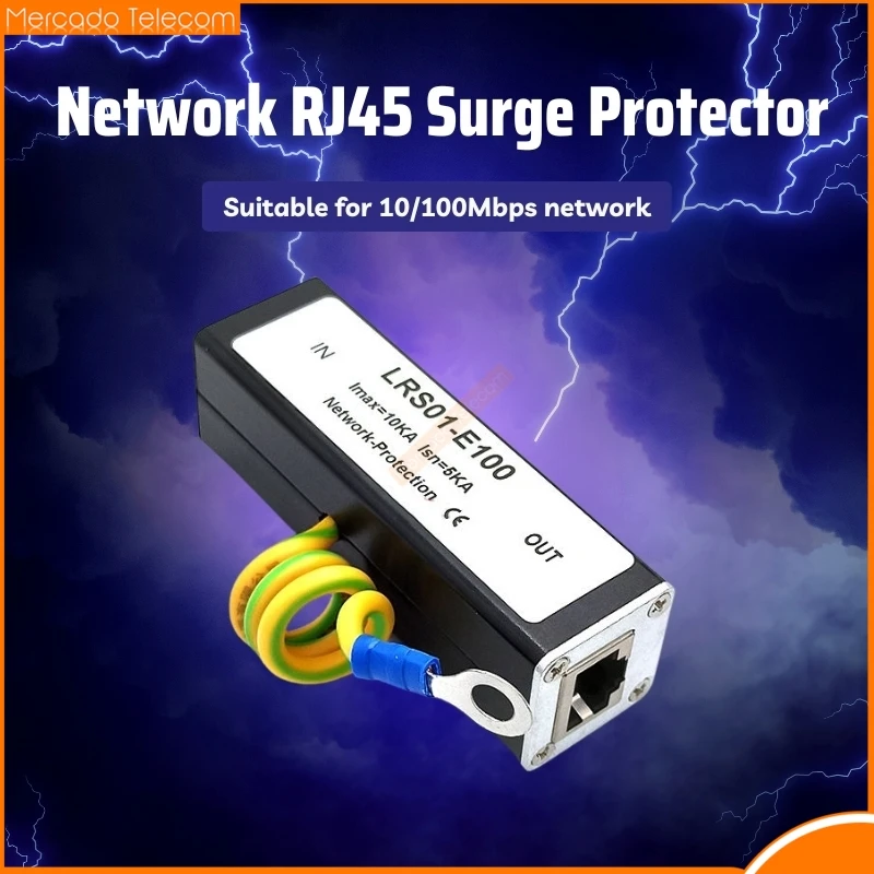 2023 New RJ45 Plug Ethernet Network Surge Protector,Protection device, Lightning Arrester,SPD for 100M Ethernet Network