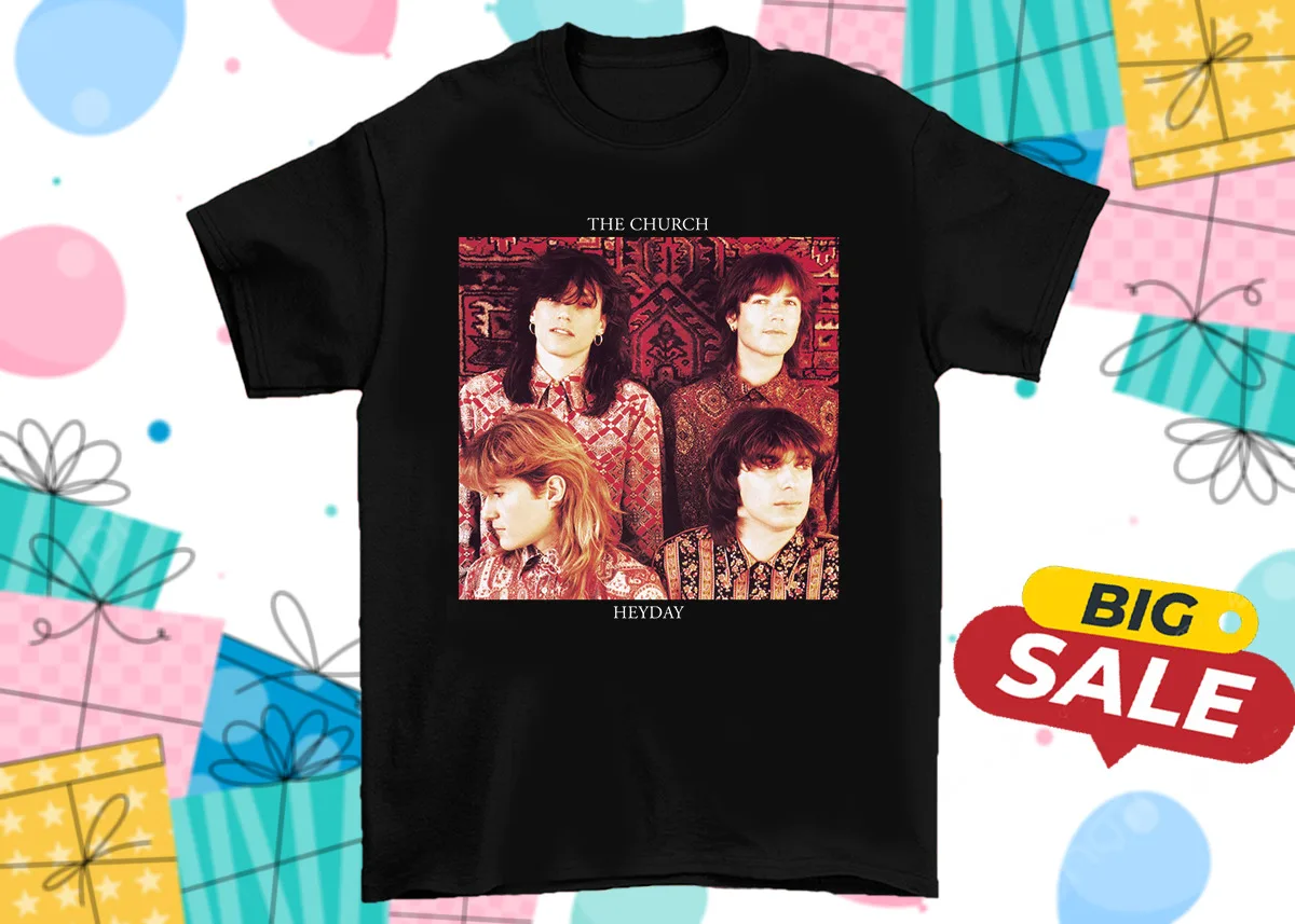 Фото SALE The Church Band Heyday Album Music Unisex T-Shirt Cotton Full Size №1