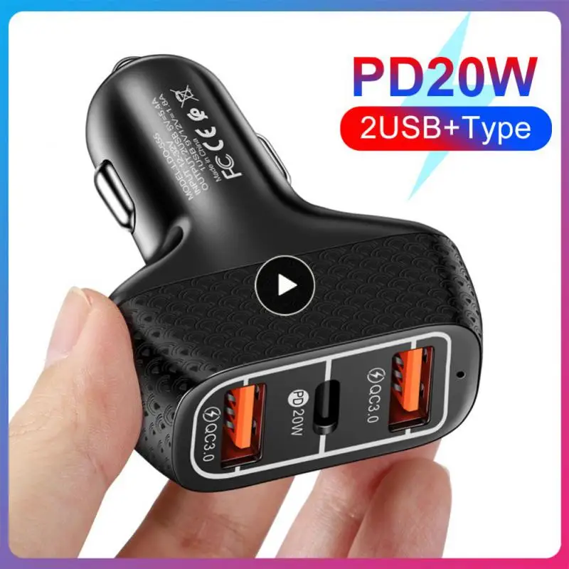 

Auto Mobile Phone Charger Adapter One Drag Three Practica Mobile Phone Charger 2usb Portable Usb Car Charger Car Supplies Type-c