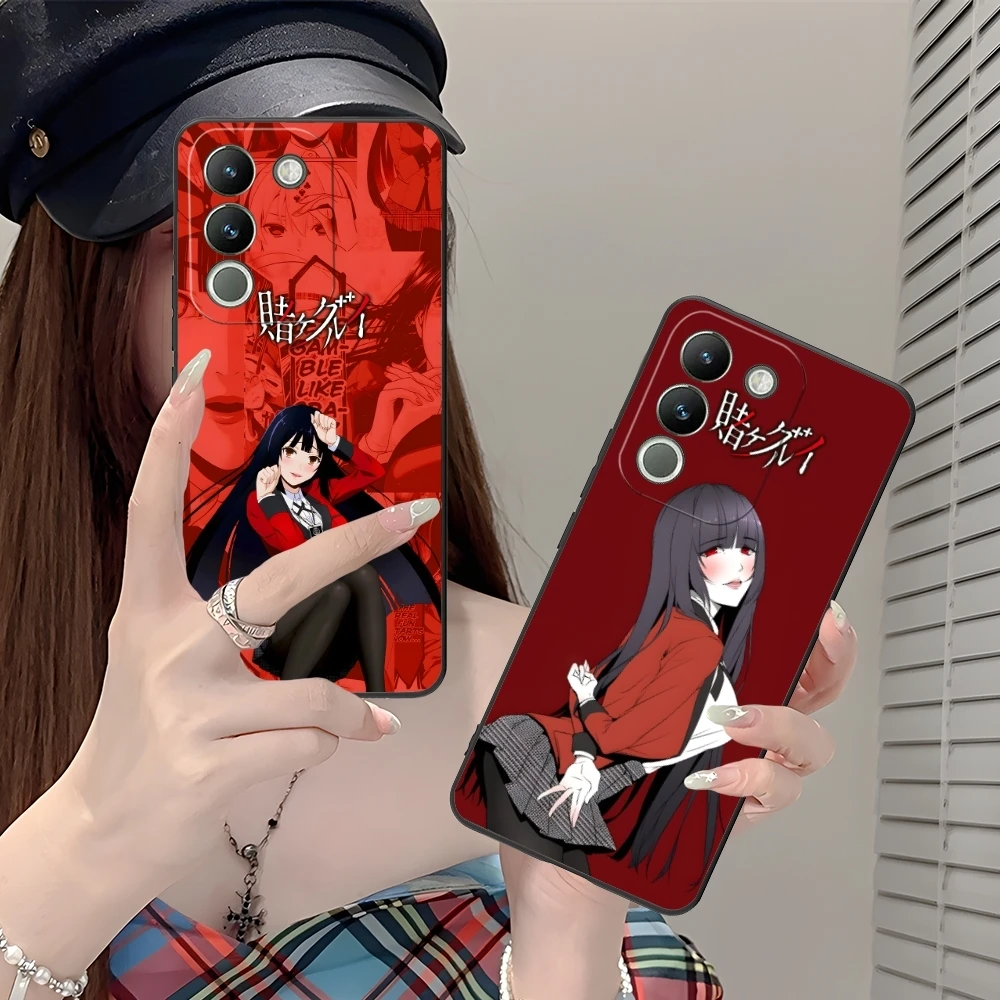 Чехол для мобильного телефона Kakegurui Yumeko VIVO Y95 Y93 Y31 Y20 V19 V17 V15 Pro X60 NEX черный мягкий