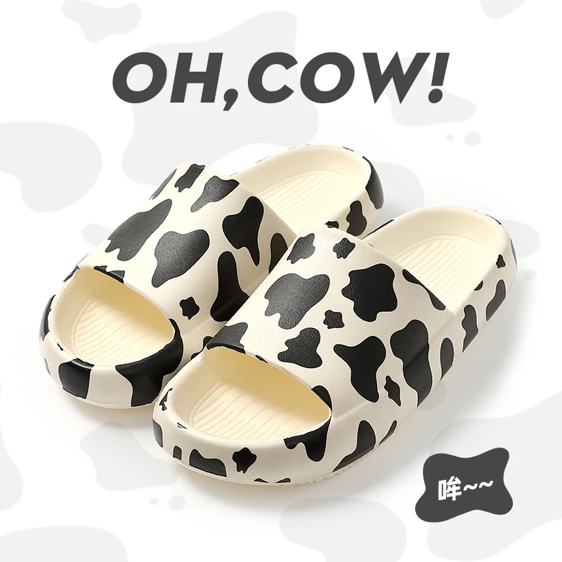 Шлепанцы мужские летние бычья кожа Нескользящие пляжные сандалии на платформе