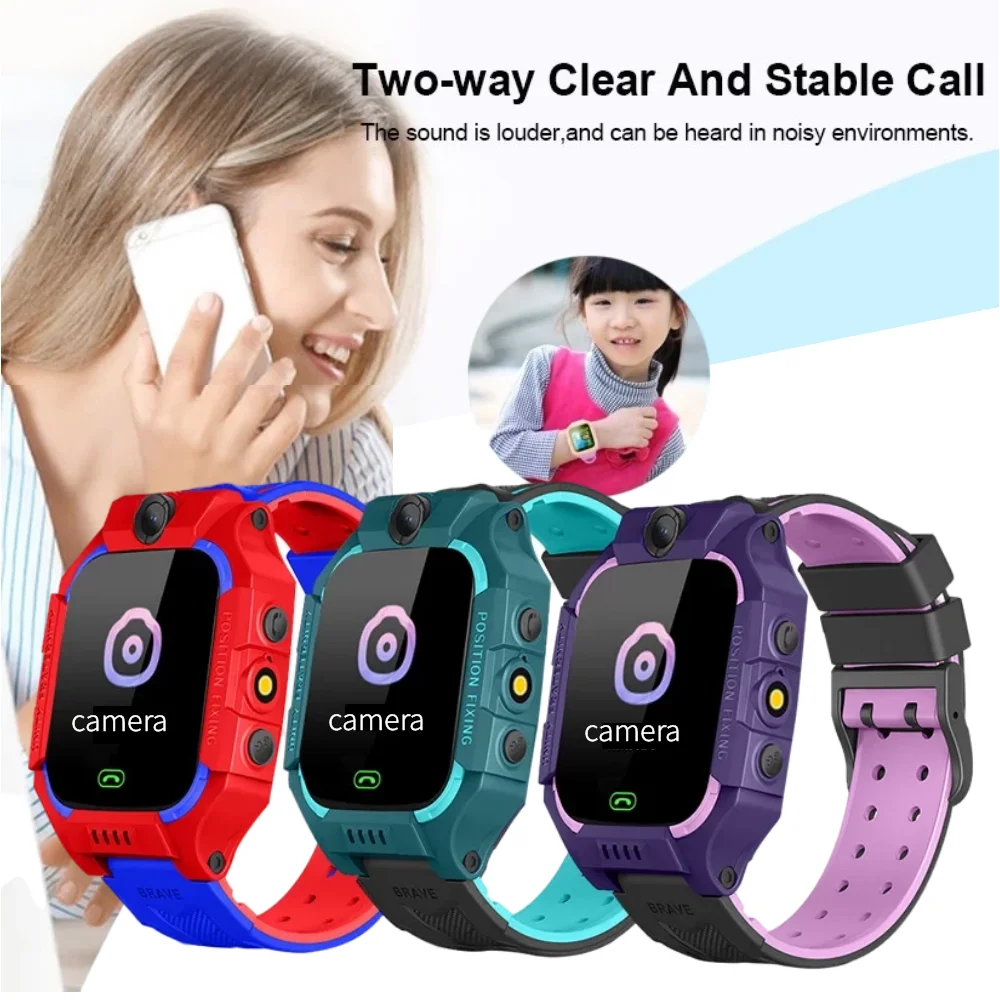 Sim Card Call Phone Smartwatch Kids' Watches Relogio Infantil Montres Pour Enfants Kid Smart Watch Waterproof Camera Alarm Clock