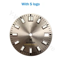seik 62mas watch dial silver dial with day and s logo for nh35 movement diving 200mm refitted watch case