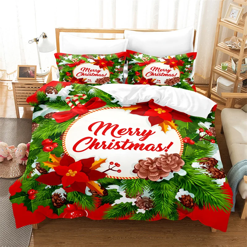 

Flower，Christmas Bedding Set Children Duvet Cover Set Fashion Quilt Cover Boys and Girls Christmas Comforter Cover Bedding Sets
