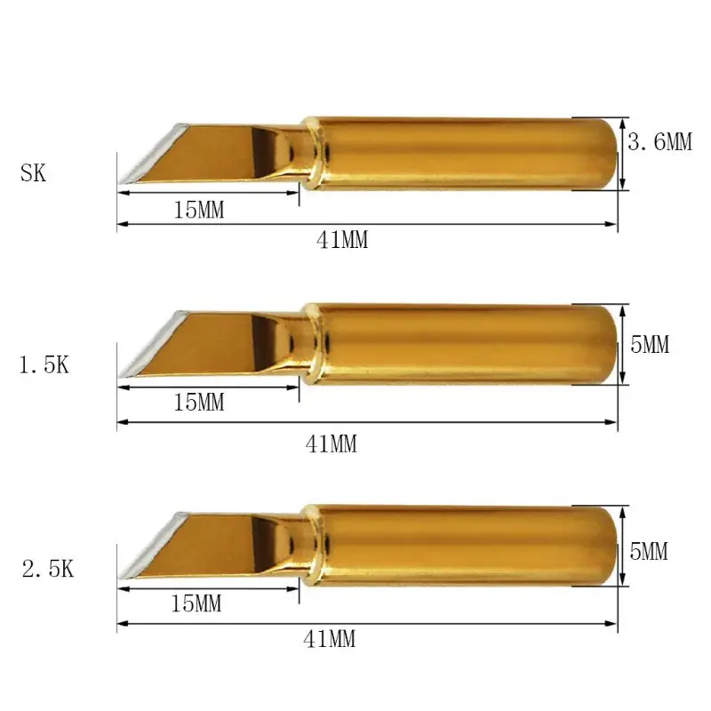 Replacement Soldering Iron Tip Gold Lead-Free Soldering Iron Tip Internal Heating Replacement for 936 Solder Station images - 6