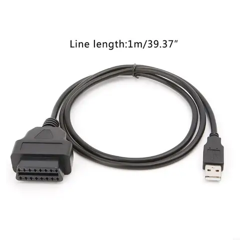 103a 16pin obd2 до USB -порта Адаптер Адаптер Адаптер Кабельный разъем Диагностический инструмент диагностики