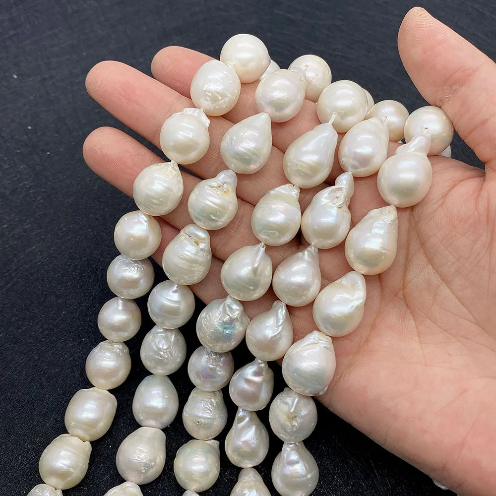 

Natural Baroque Freshwater Pearl Drop Shape Beads 12-20mm Charm Jewelry DIY Making Necklace Earrings Bracelet Anklet Accessories