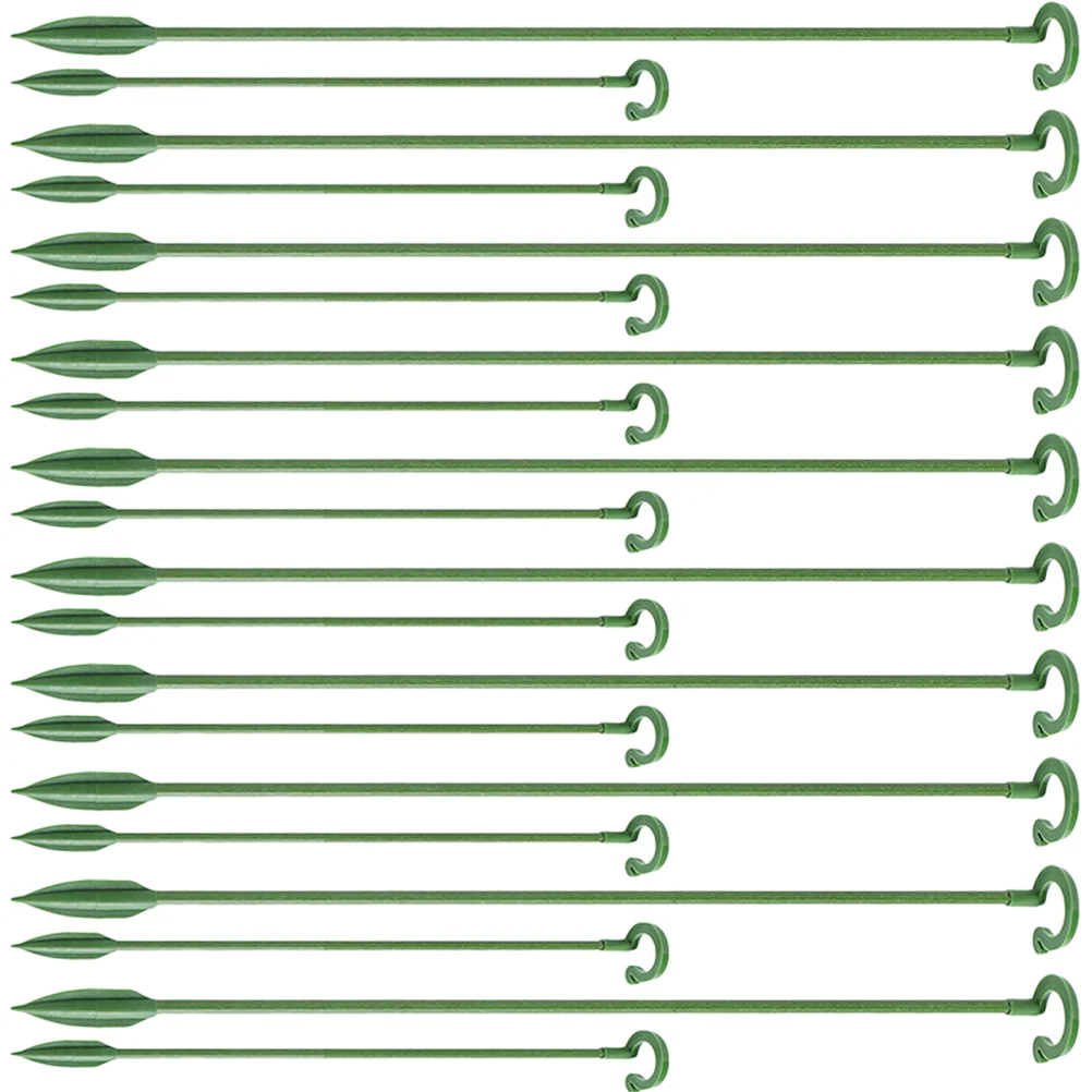 

40 Pcs Indoor Support Stakes Garden Hydrangea Flower Rack Small Potted Plants Growth Fixed Plastic Holders Accessories