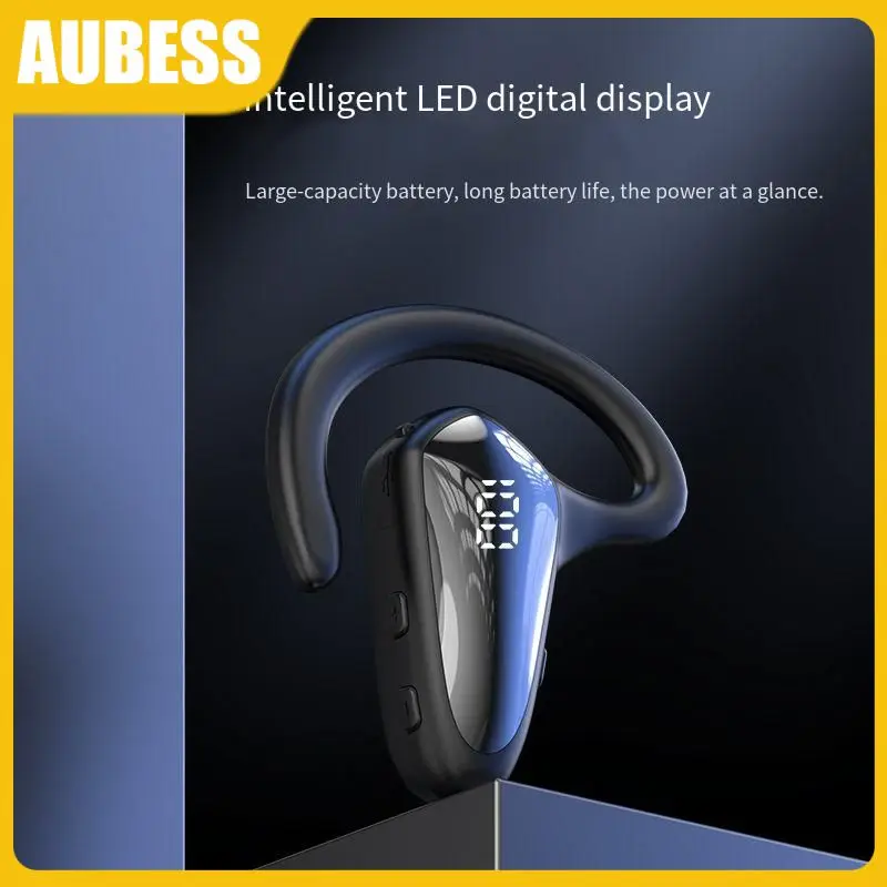 

Single Ear With Digital Display Right Ear Sport Business Headset Wireless Yx02 Handsfree Headphones Blue-tooth Ear Hook Earphone