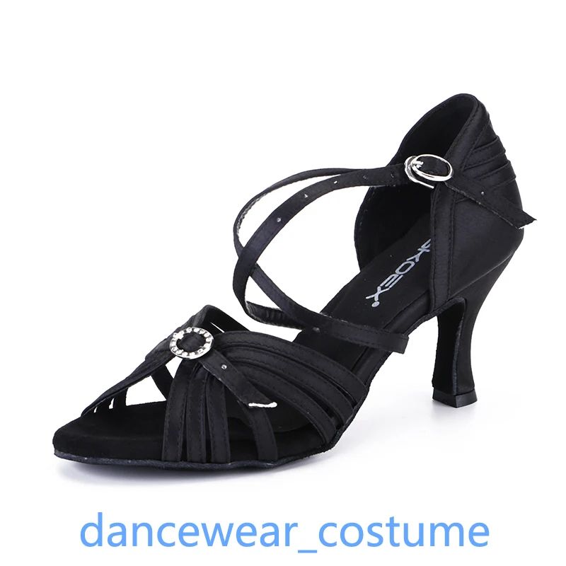 Новые женские сандалии для выпускного вечера девочек бальных танцев латинского