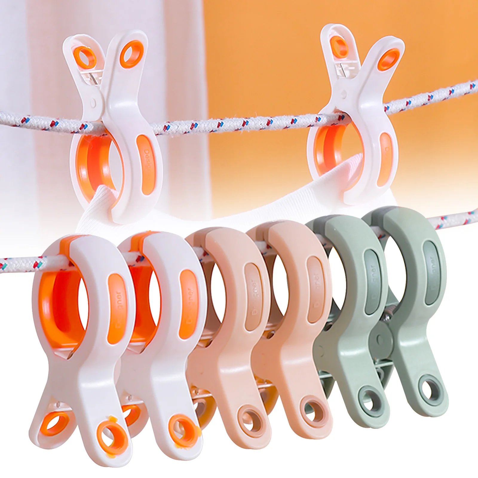 

Clips Windproof Pegs Large Clamp for Clothes Beach Towel Home Drying Racks Folding Clothes Dryer Hanger